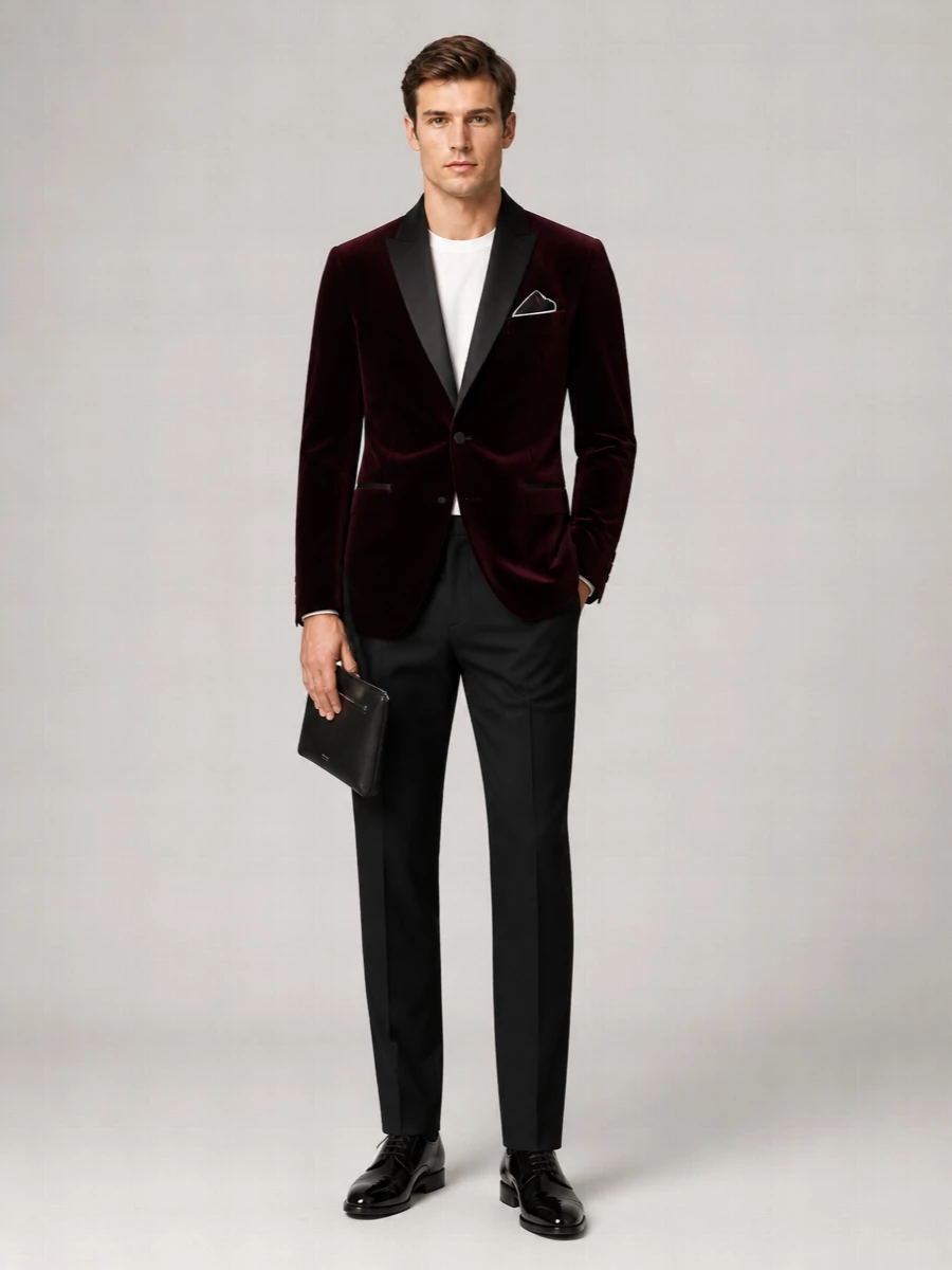 Pal Zileri Cotton Velvet Single-Breasted Blazer