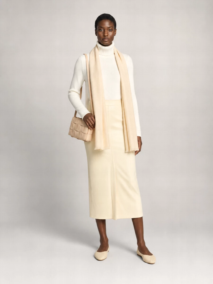 Bottega Veneta Satin Pencil Skirt
