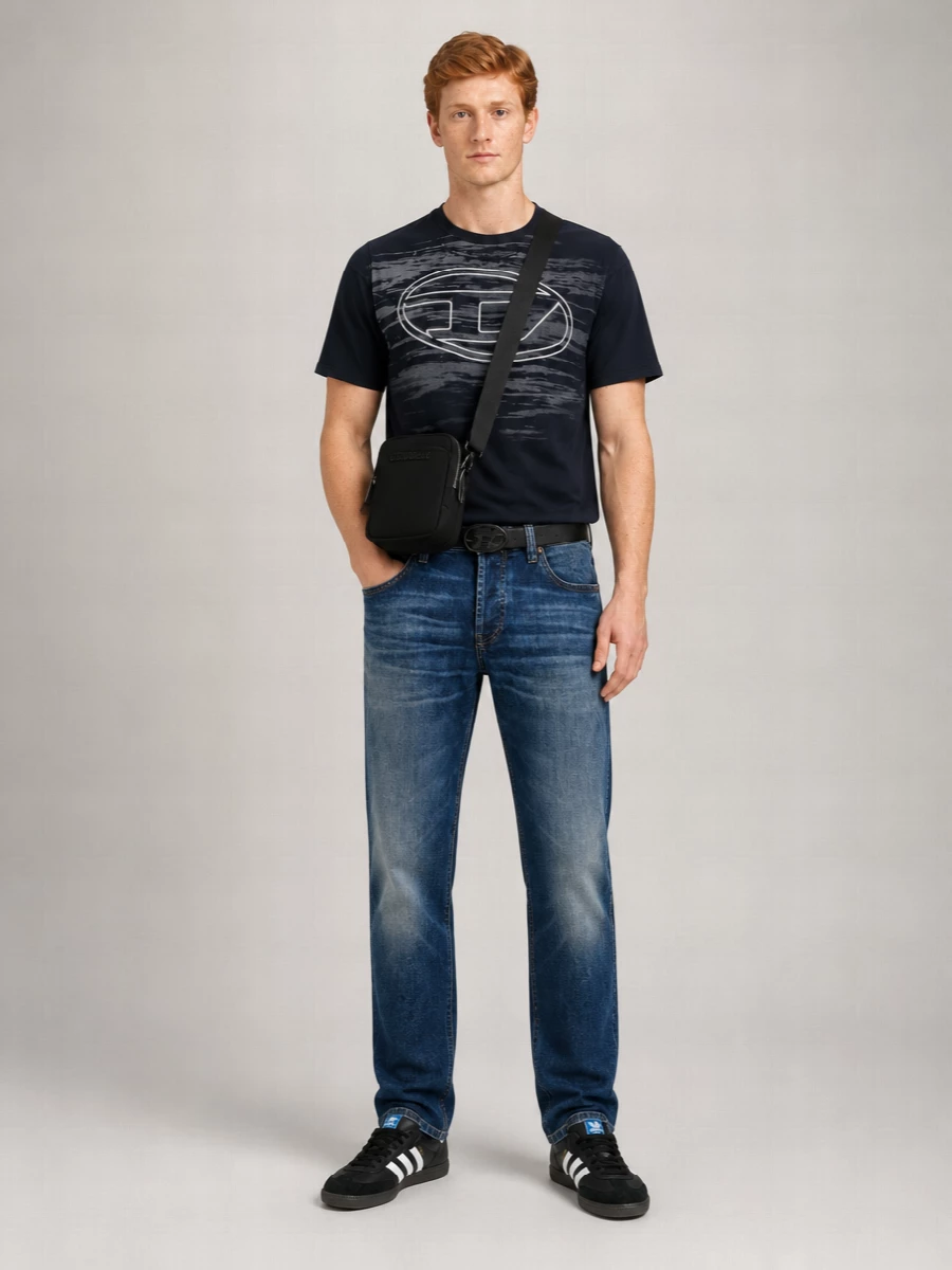 Diesel Denim Straight-Leg Jeans