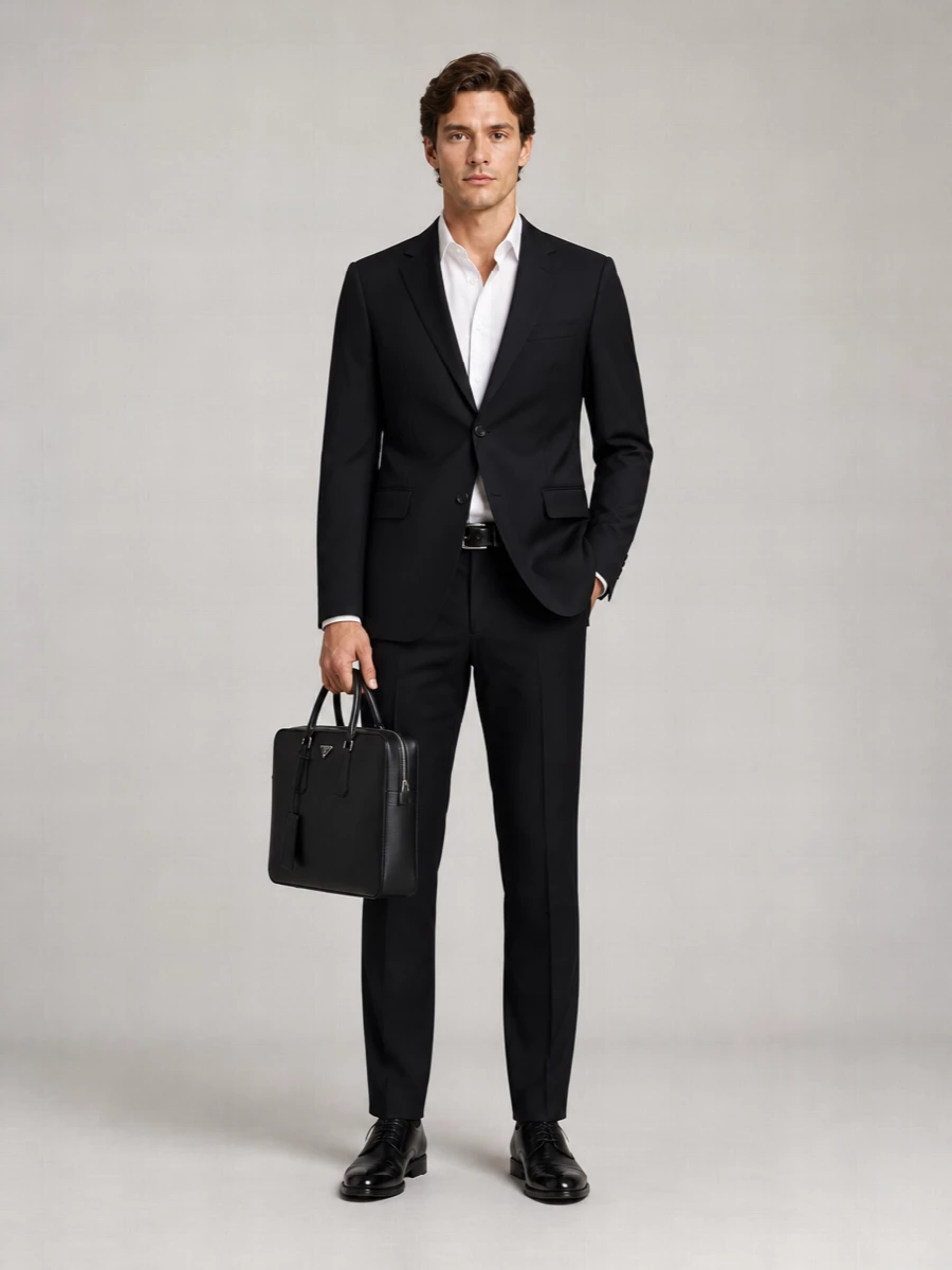 Dsquared2 Silk Virgin Wool Cigarette Tailored Trousers