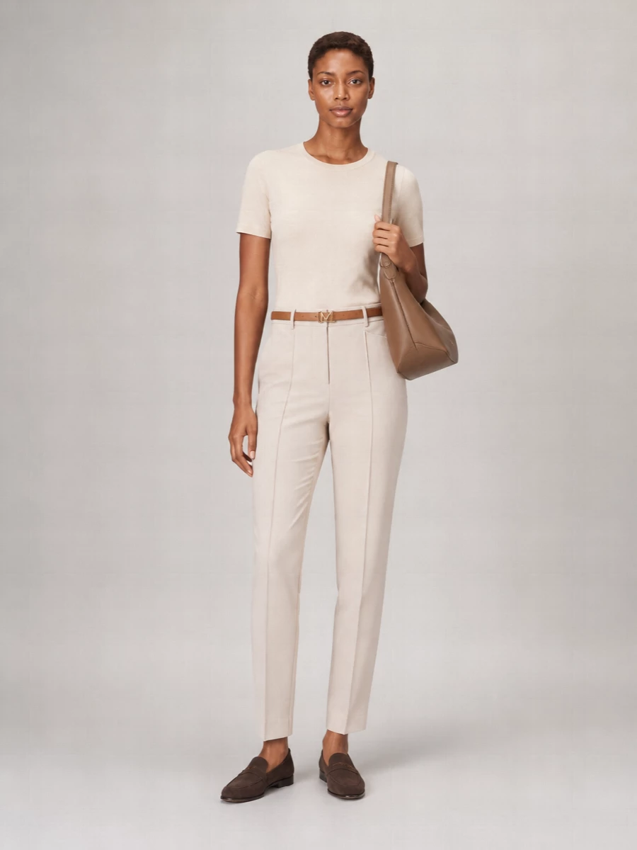 Weekend Max Mara Cotton Crew Neck Short-Sleeve T-Shirt