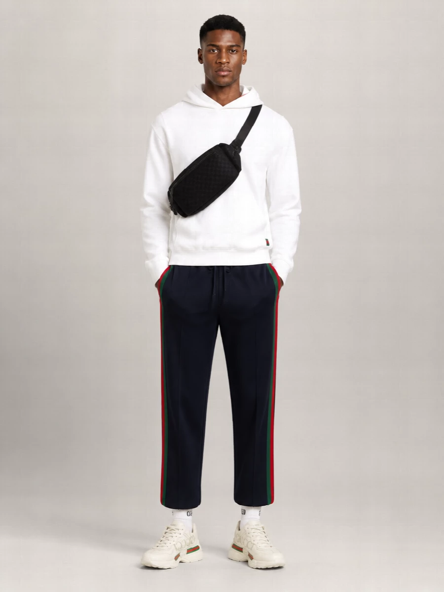 Gucci Leather Rhyton Low-Top Sneakers