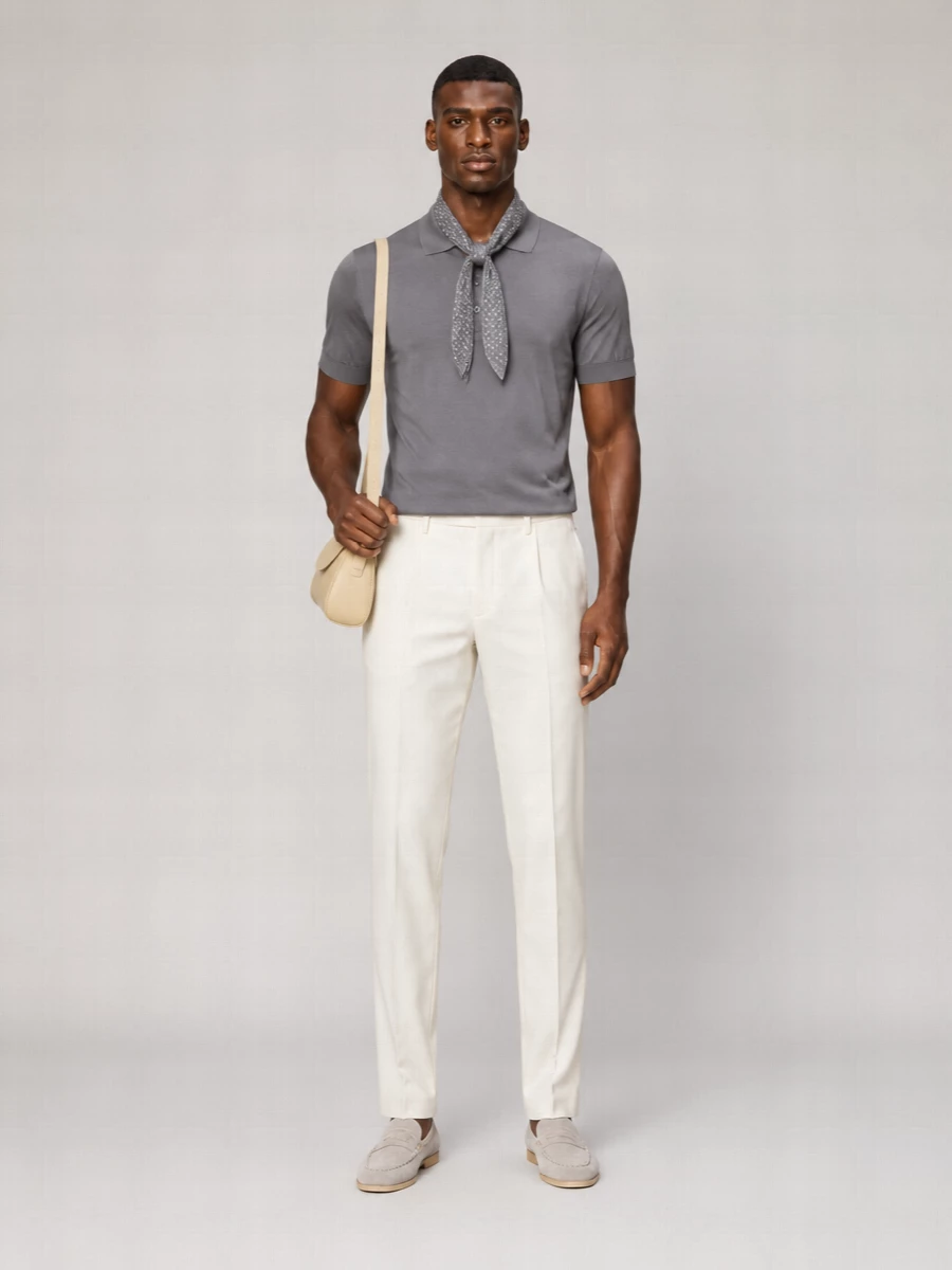 Lardini Cotton Regular-Fit Short-Sleeve Polo Shirt
