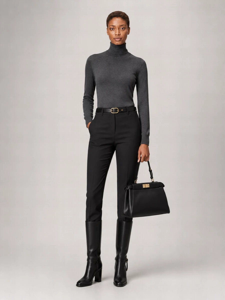 Fendi cashmere cutout turtleneck sweater