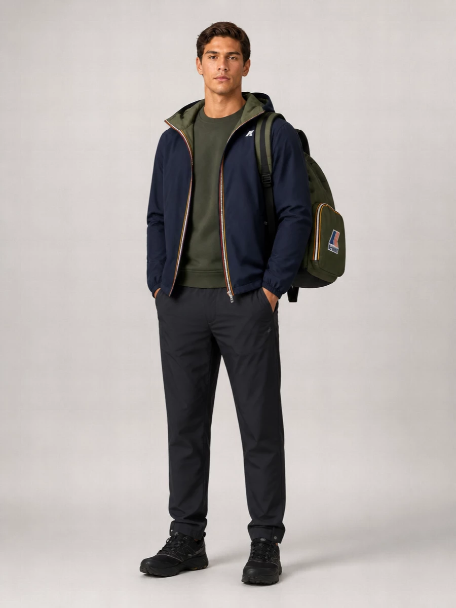 K-Way Hooded Lightweight Jacket