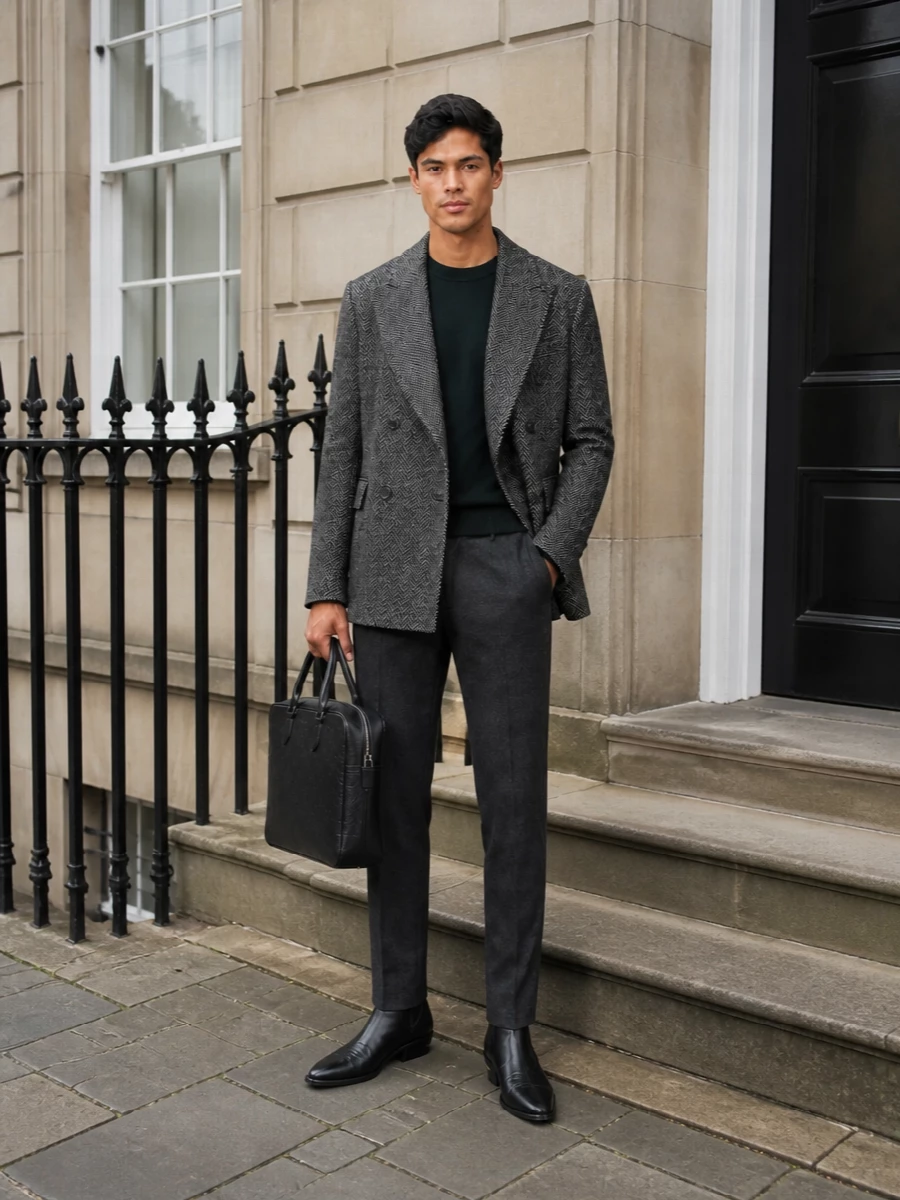 Ami blazer gucci trousers amiri boots outfit
