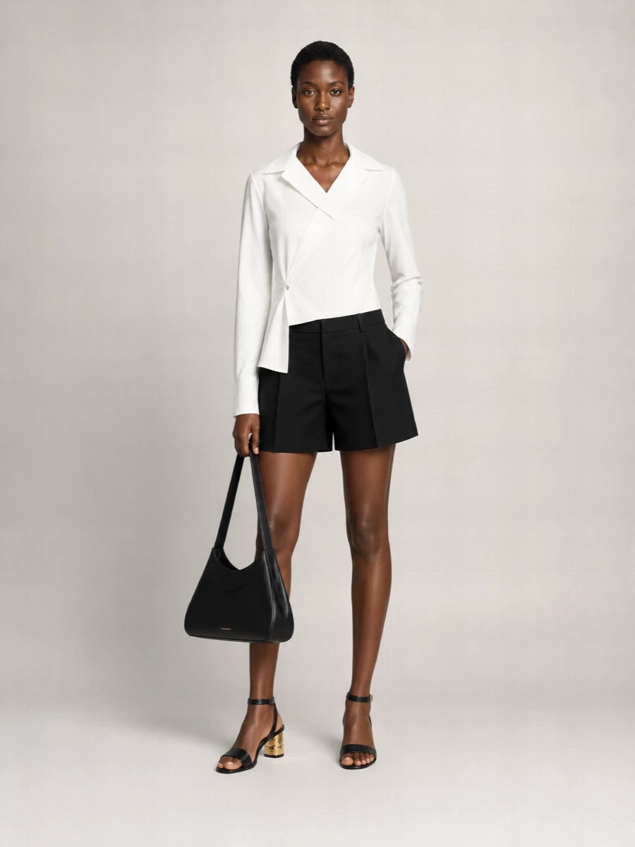 Givenchy Facet Small Leather Shoulder Bag