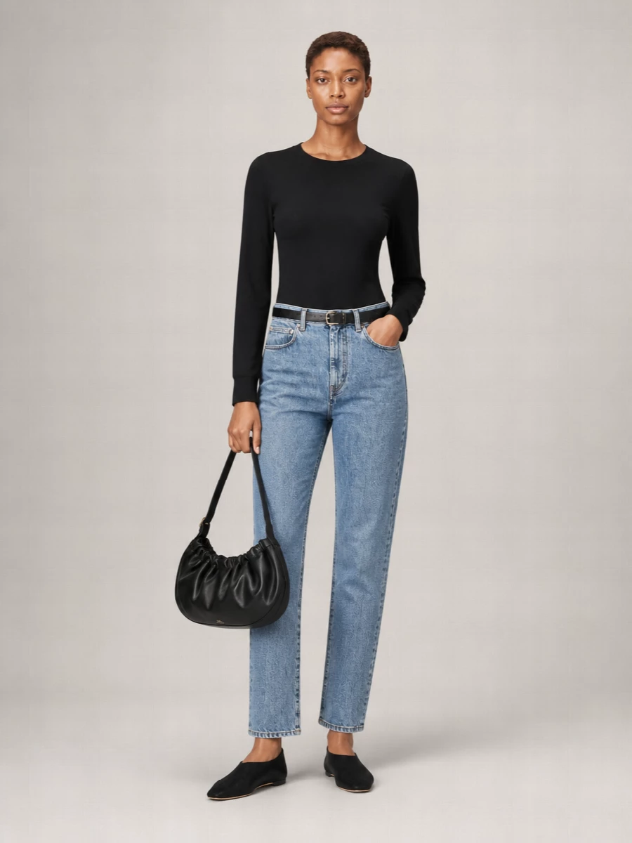 Loulou Studio Cotton Crew Neck T-Shirt