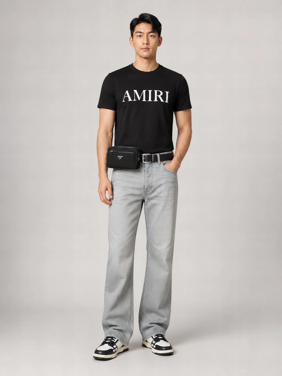 Amiri Logo-Print Cotton Jersey T-Shirt