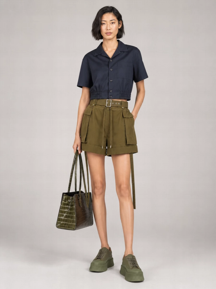 Jil Sander Canvas Platform Sneakers
