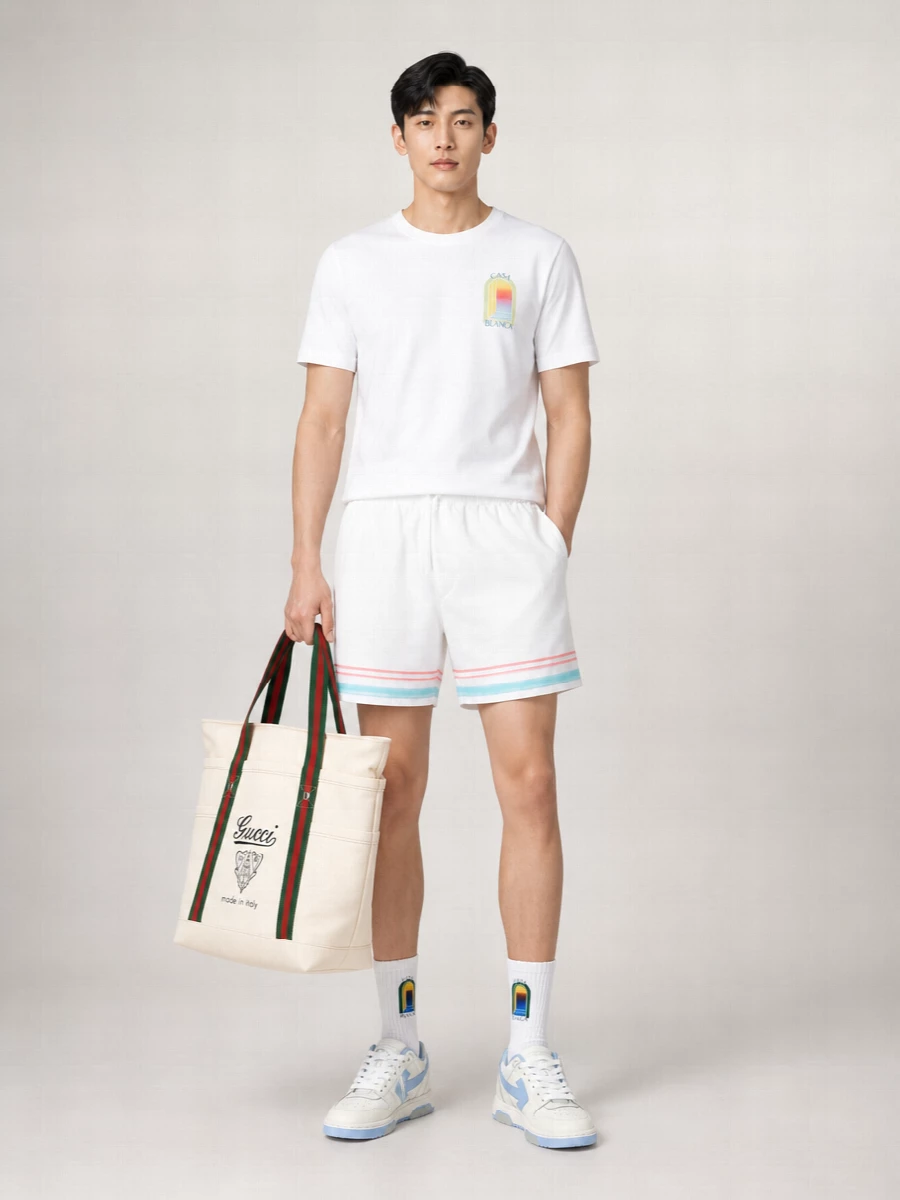 Casablanca Organic Cotton Oversized Printed T-Shirt