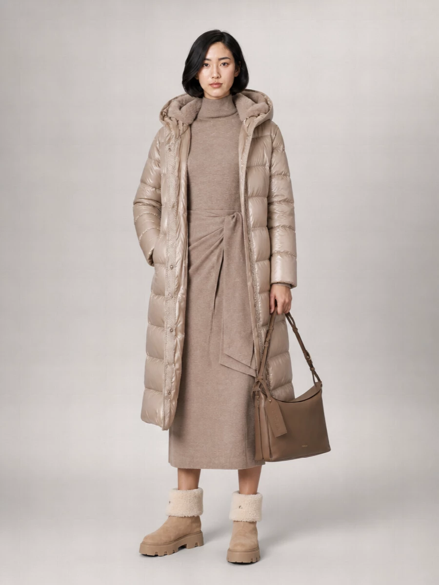 Herno Down Hooded Quilted Parka Coat