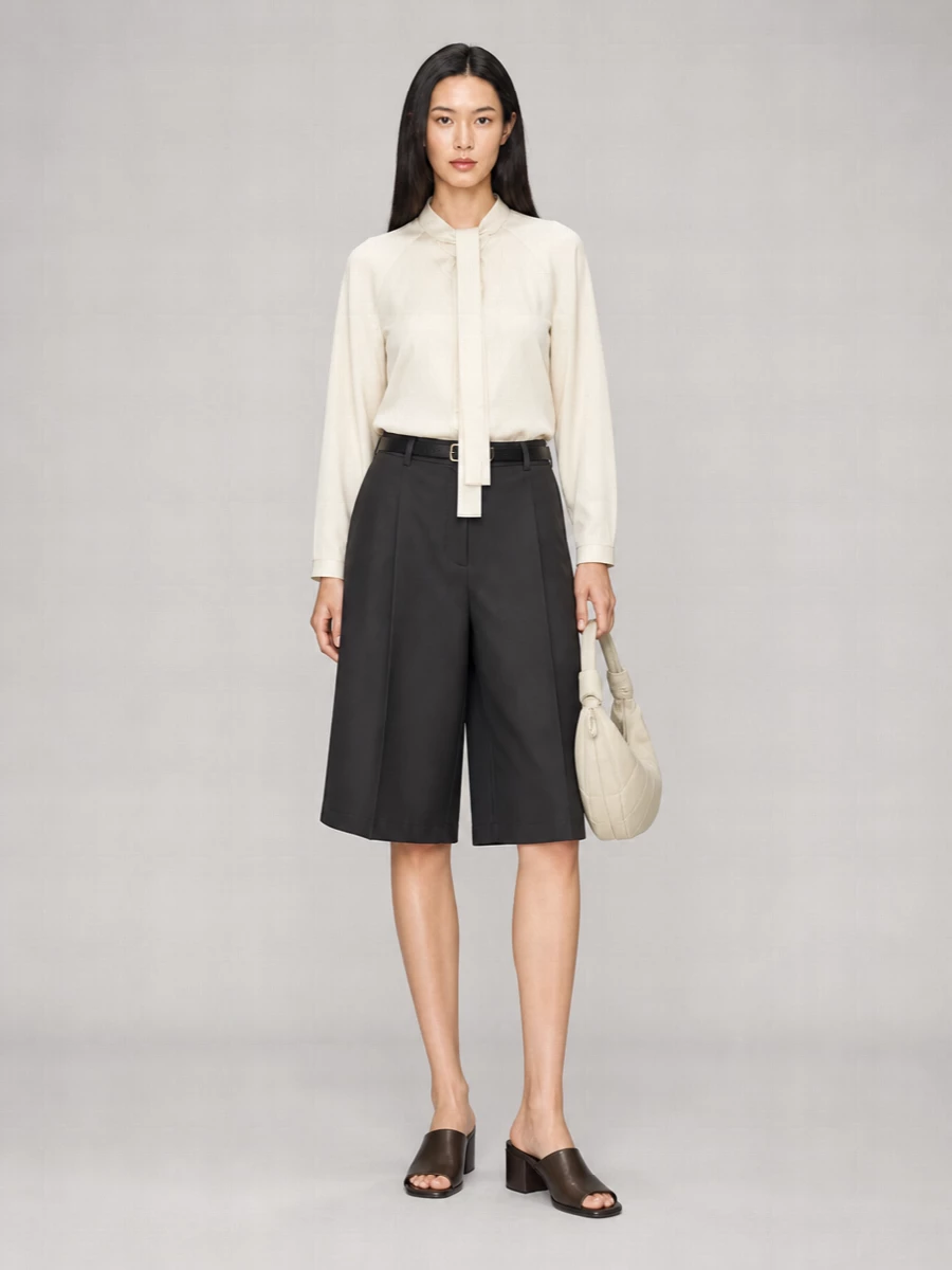 Lemaire Cotton Oversized Tailored Shorts