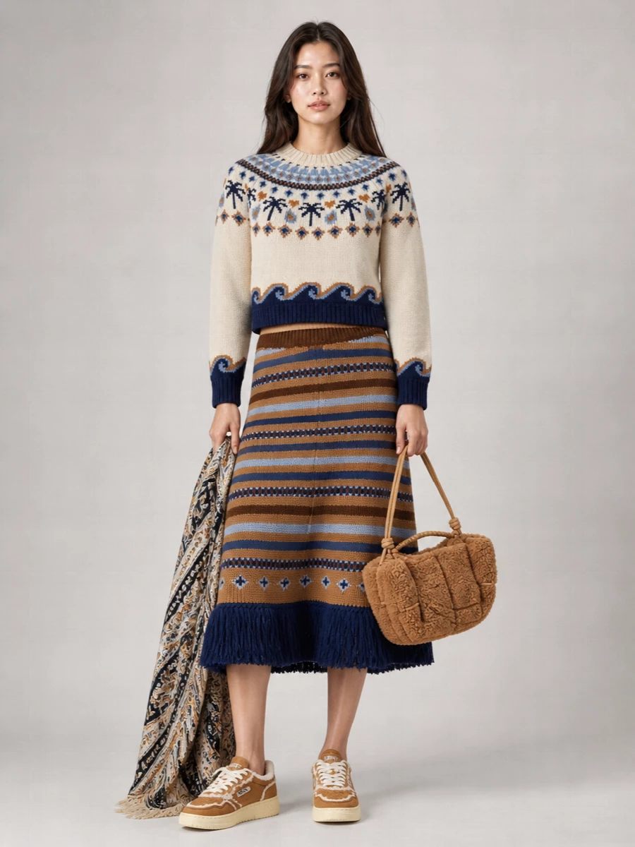 Alanui Embroidered Wool Sweater