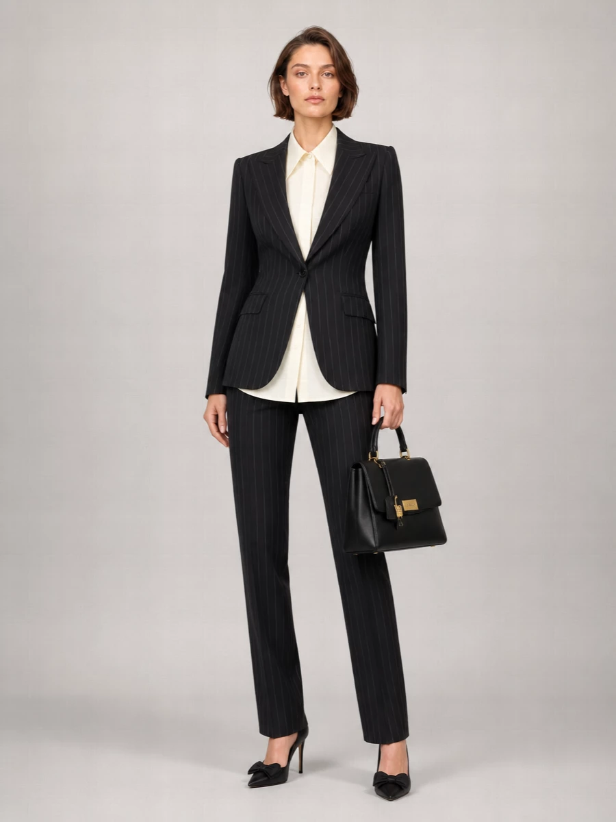 Dolce&Gabbana Embroidered Virgin Wool Single-Breasted Blazer