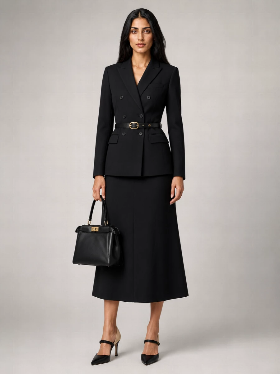 Fendi silk tailored blazer