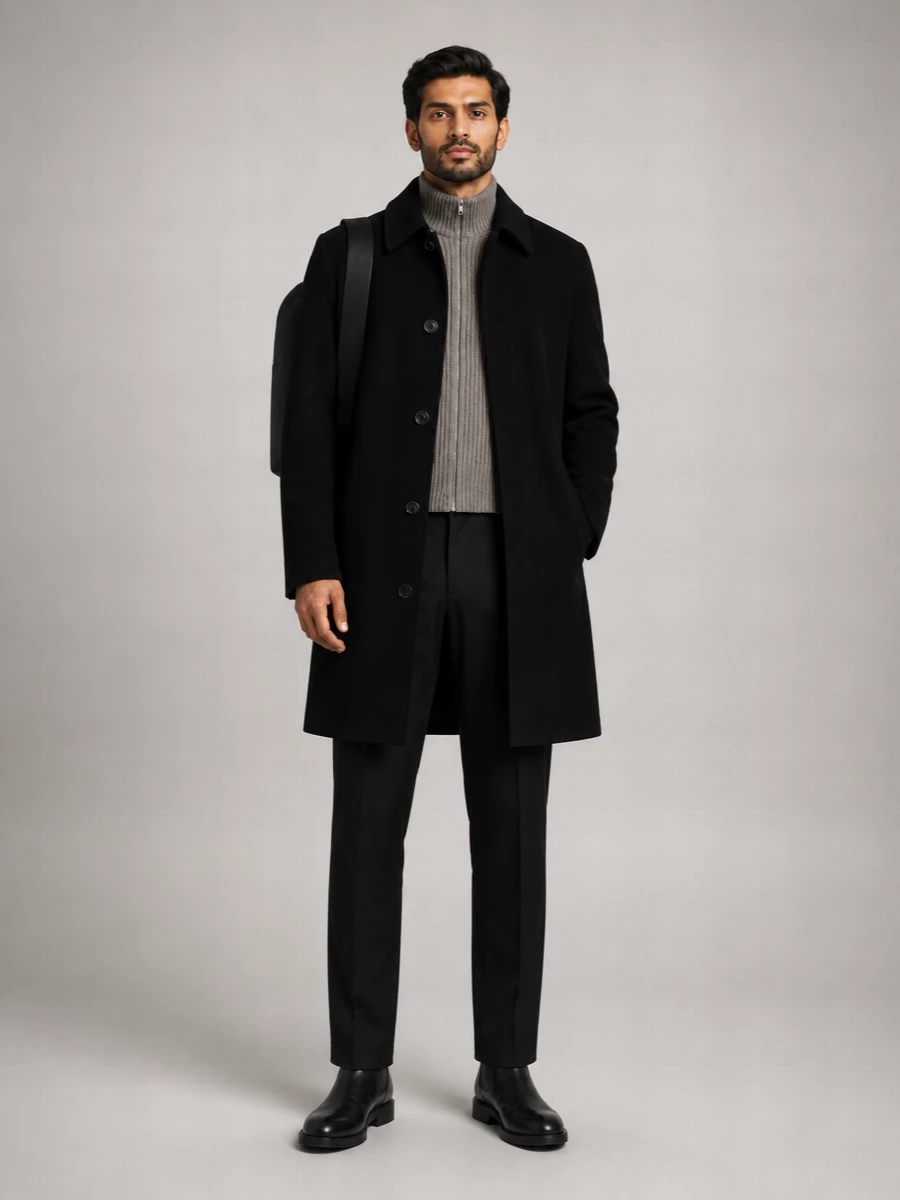 Mm6 Maison Margiela Wool Single-Breasted Coat
