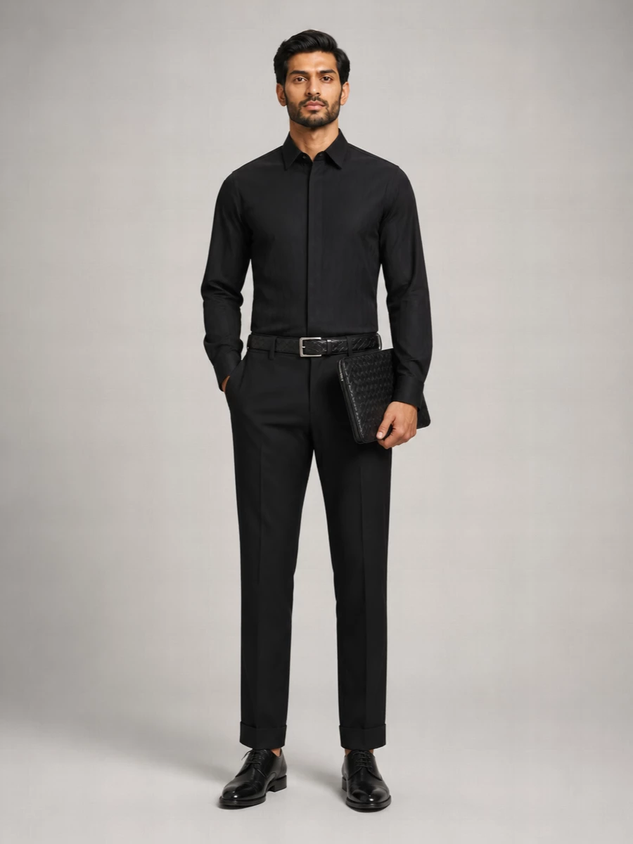 Valentino Garavani Pleated Oversized Nylon Shirt