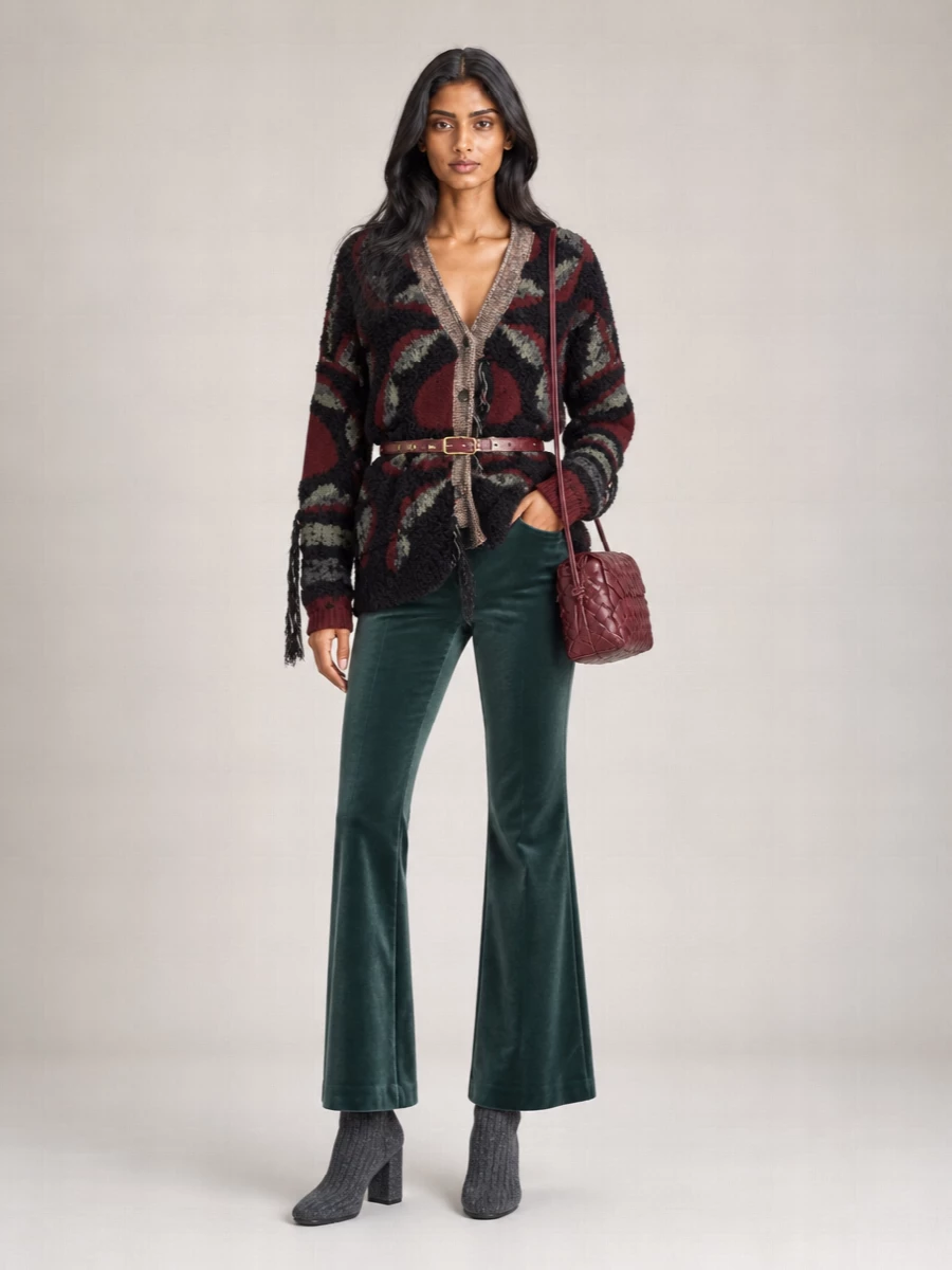Etro Oversized Fringed Cardigan