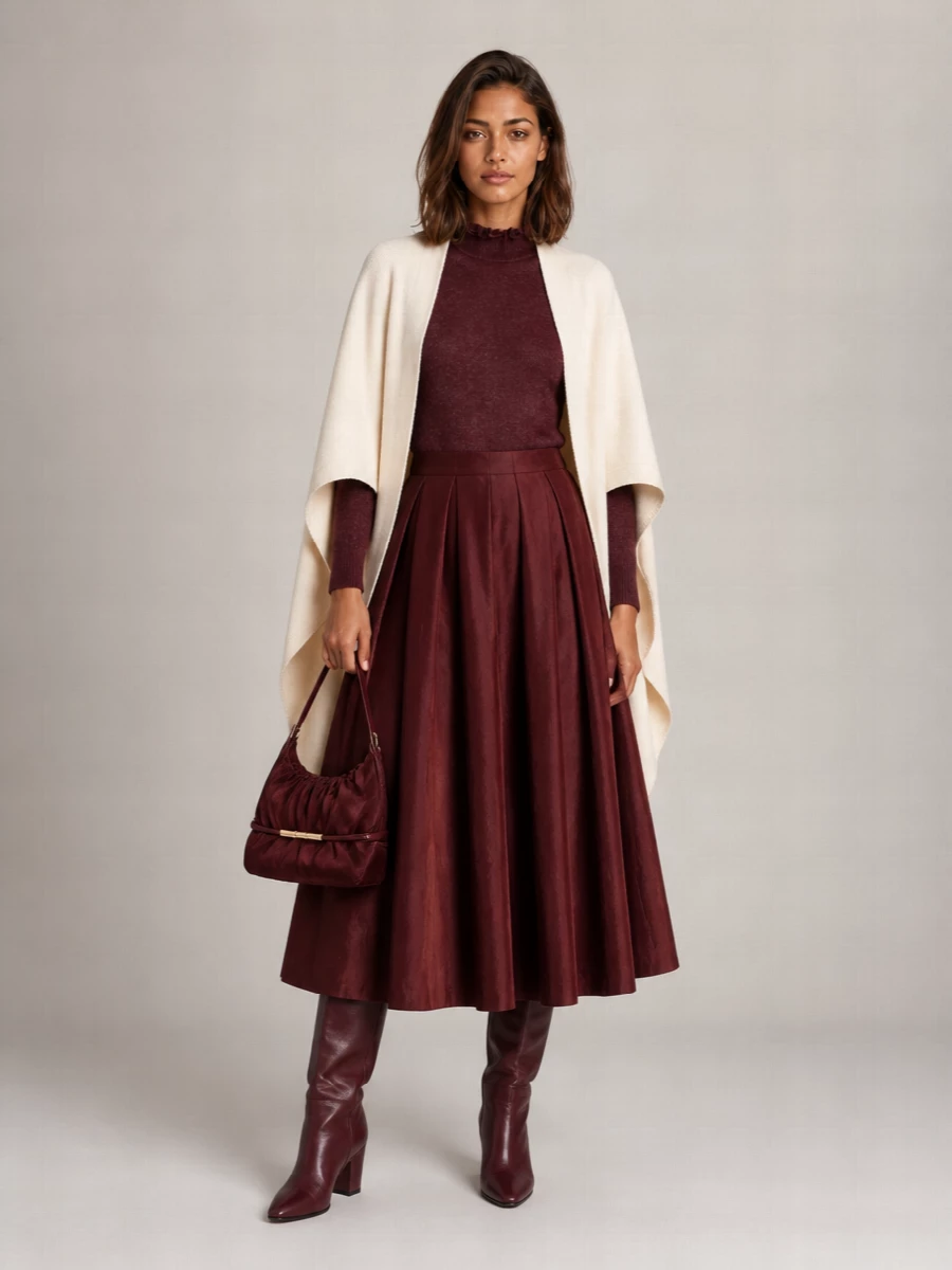 Alberta Ferretti Leather Knee-High Boots