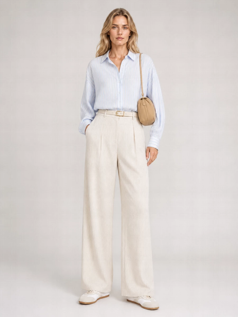 Dries Van Noten Cotton Wide-Leg Trousers
