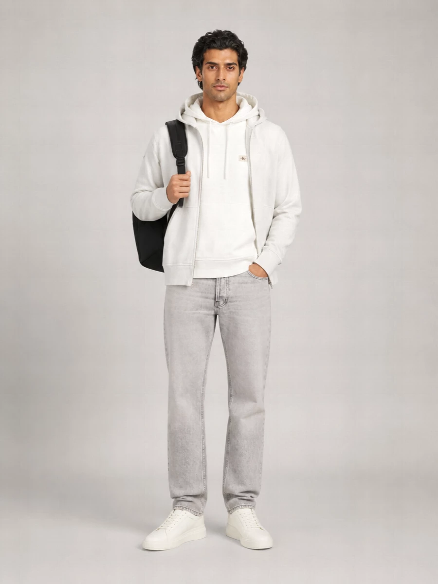 Calvin Klein Cotton Zip Up Hoodie