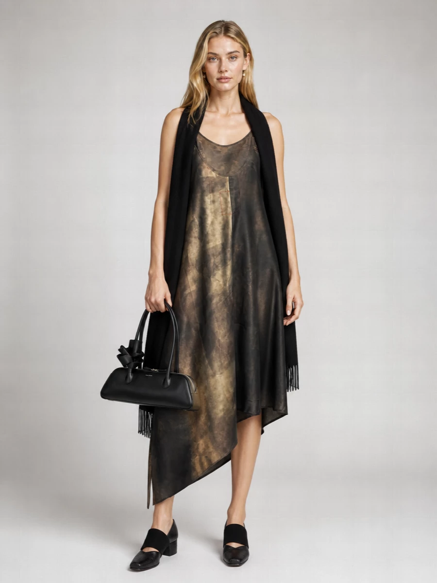 Uma Wang cupro midi dress