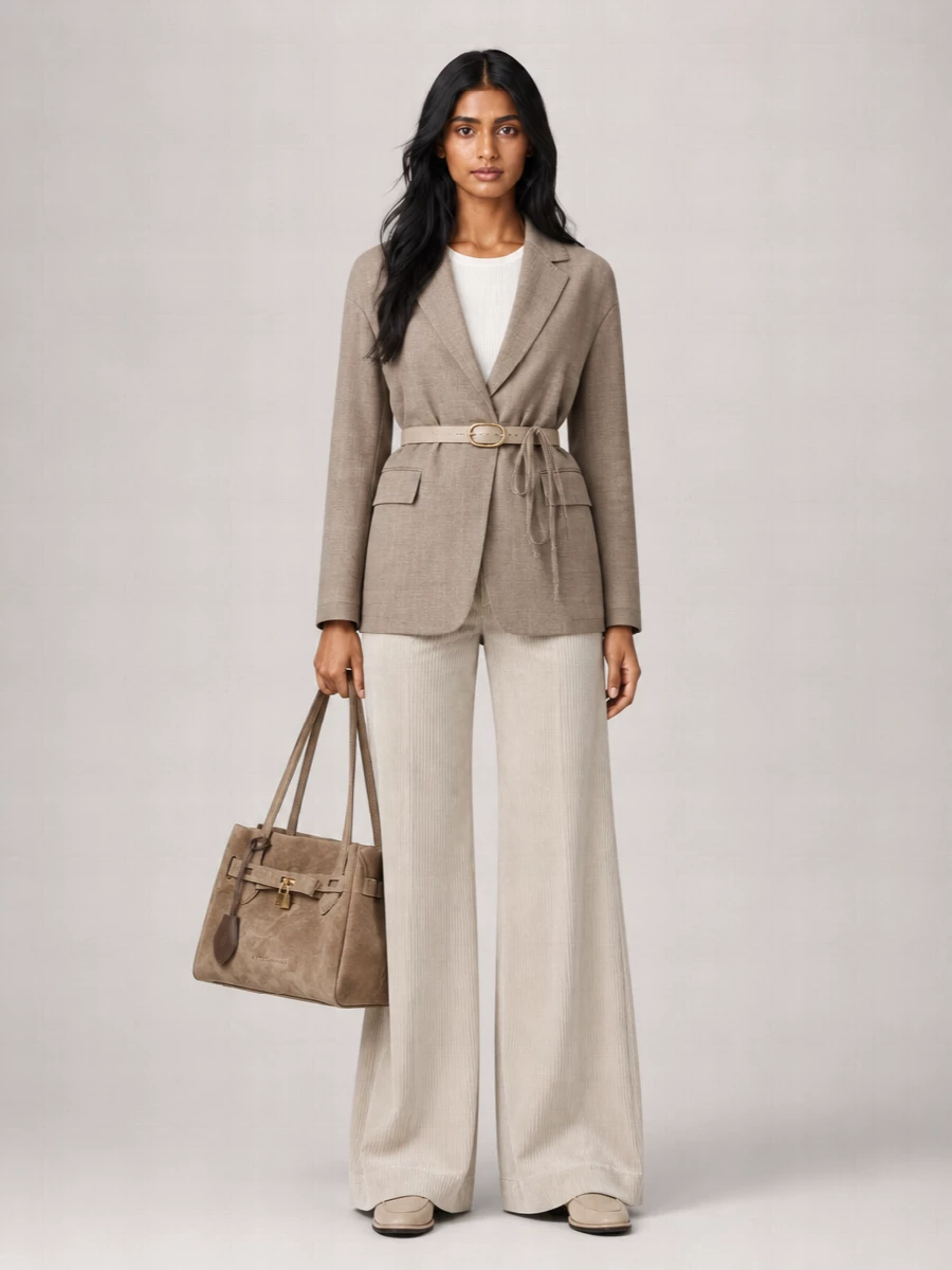 Brunello Cucinelli Corduroy High-Rise Wide-Leg Trousers