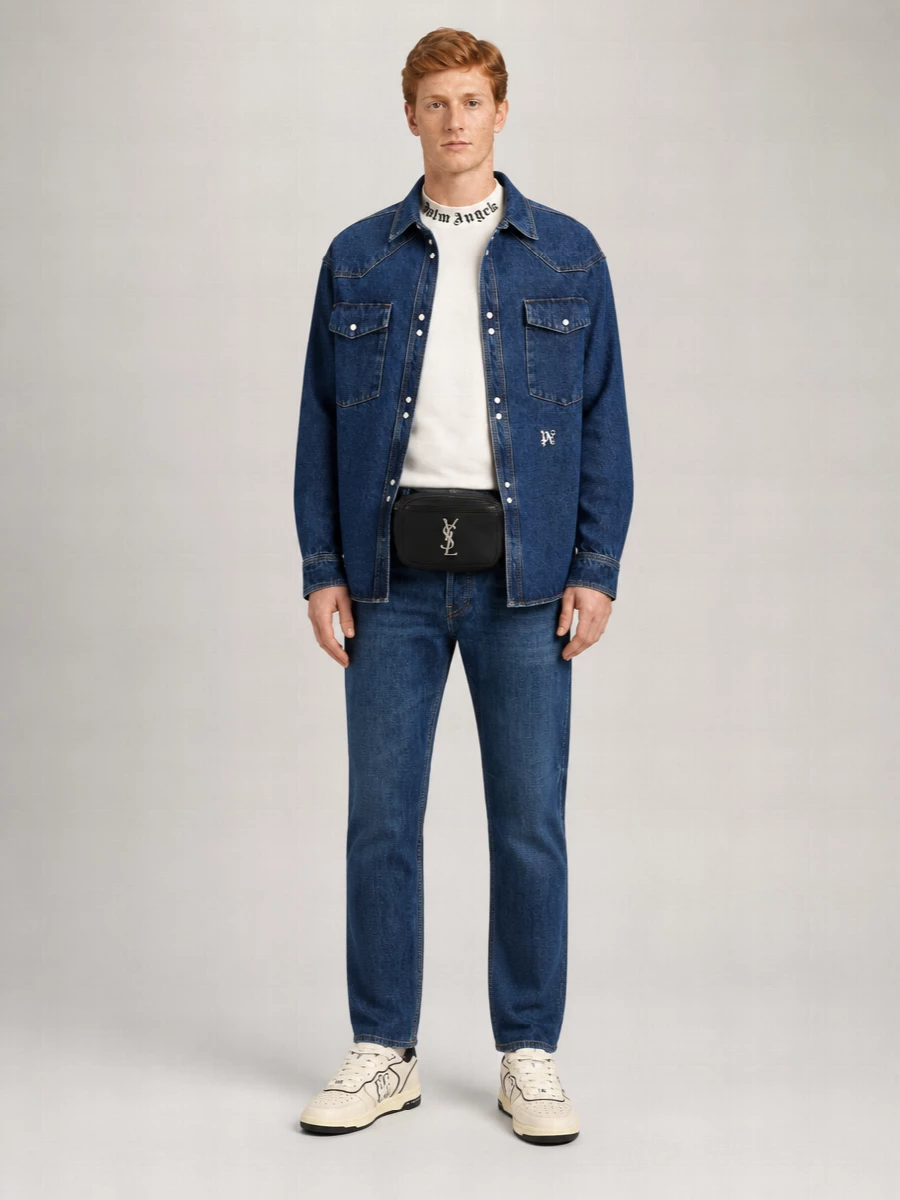 Palm Angels Monogram Shirt Jacket