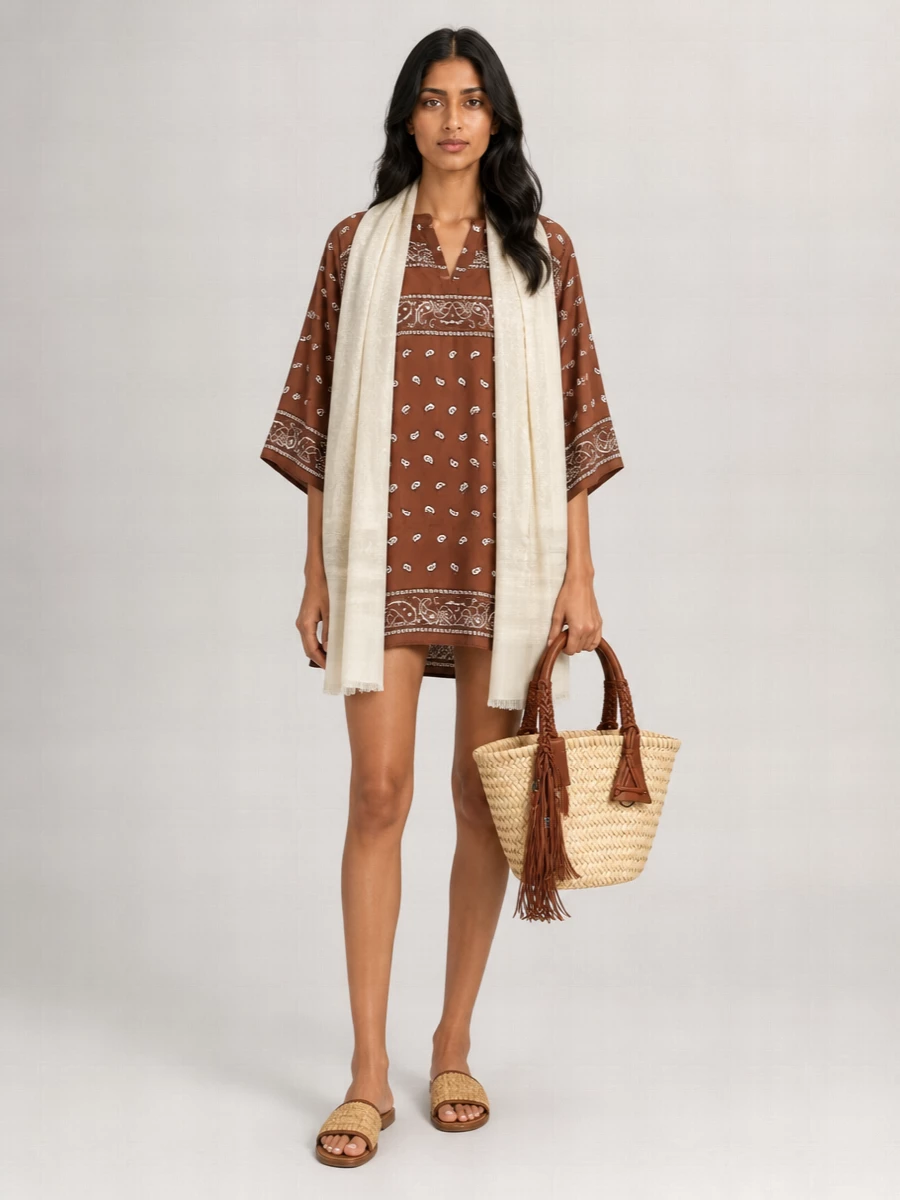 Parosh Silk Beach Cover Up