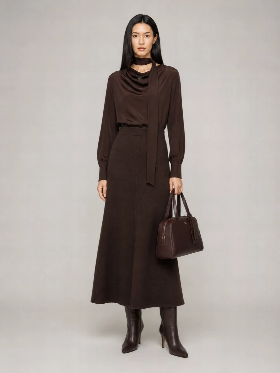 Max Mara Cashmere A-Line Skirt