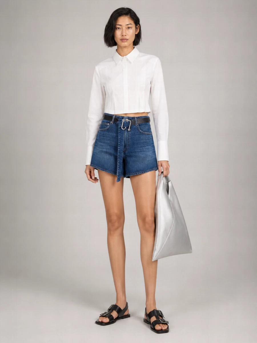 Sportmax Crocodile Leather Belt