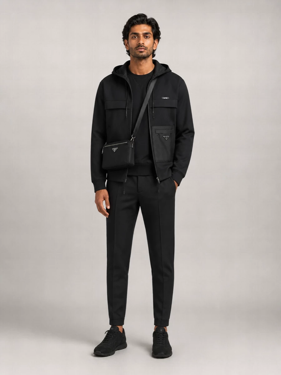 Prada Polyester Hooded Jacket