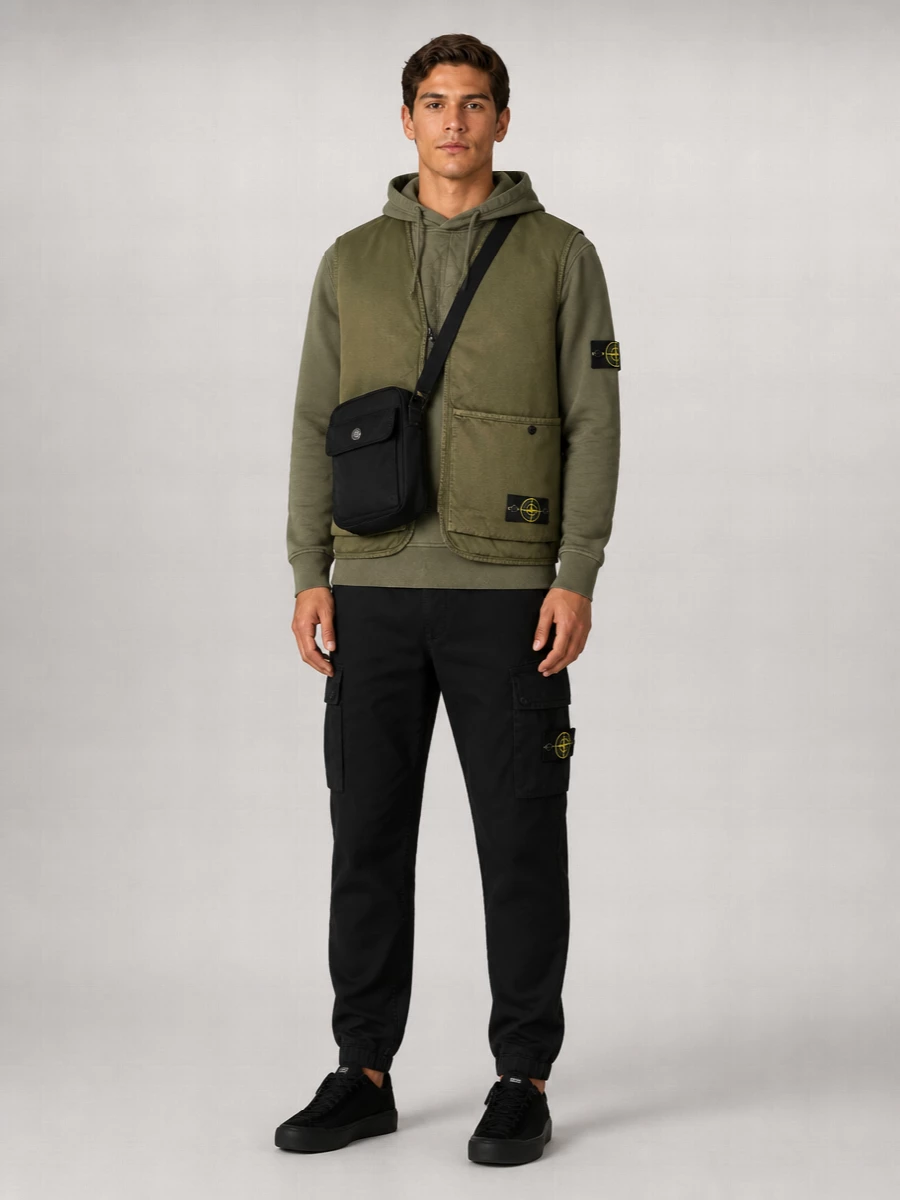 Stone Island Quilted Cotton Vest
