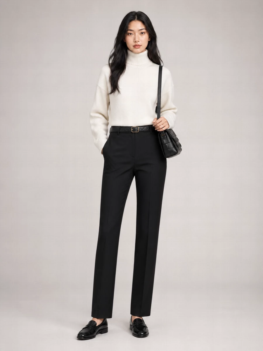 Bottega Veneta Wool Twill Straight Trousers