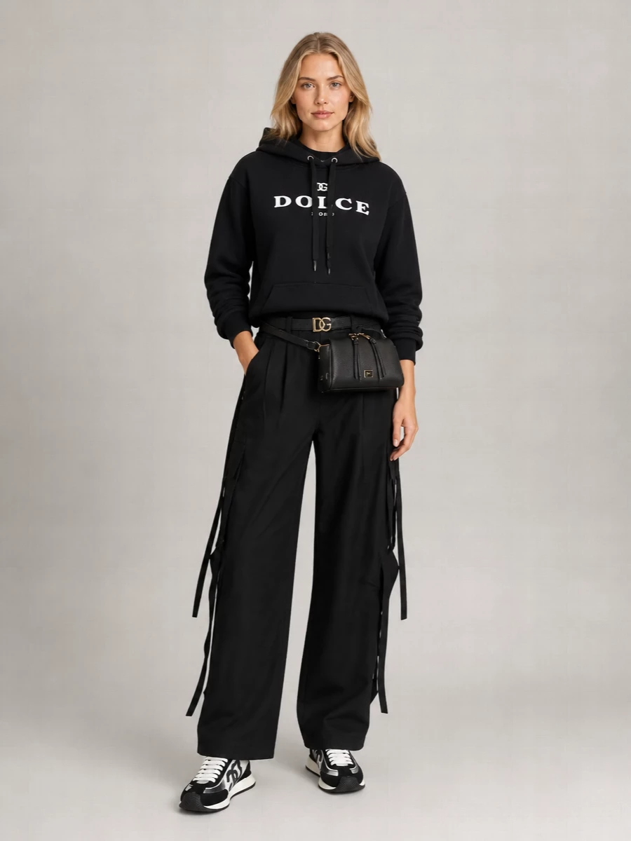 Dolce&Gabbana Vittoria Leather Belt Bag