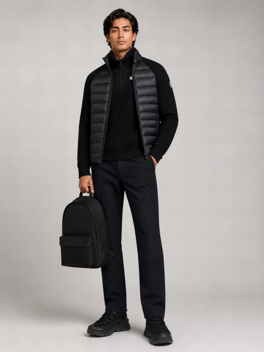 Moncler Grenoble Down Quilted Zip Up Jacket
