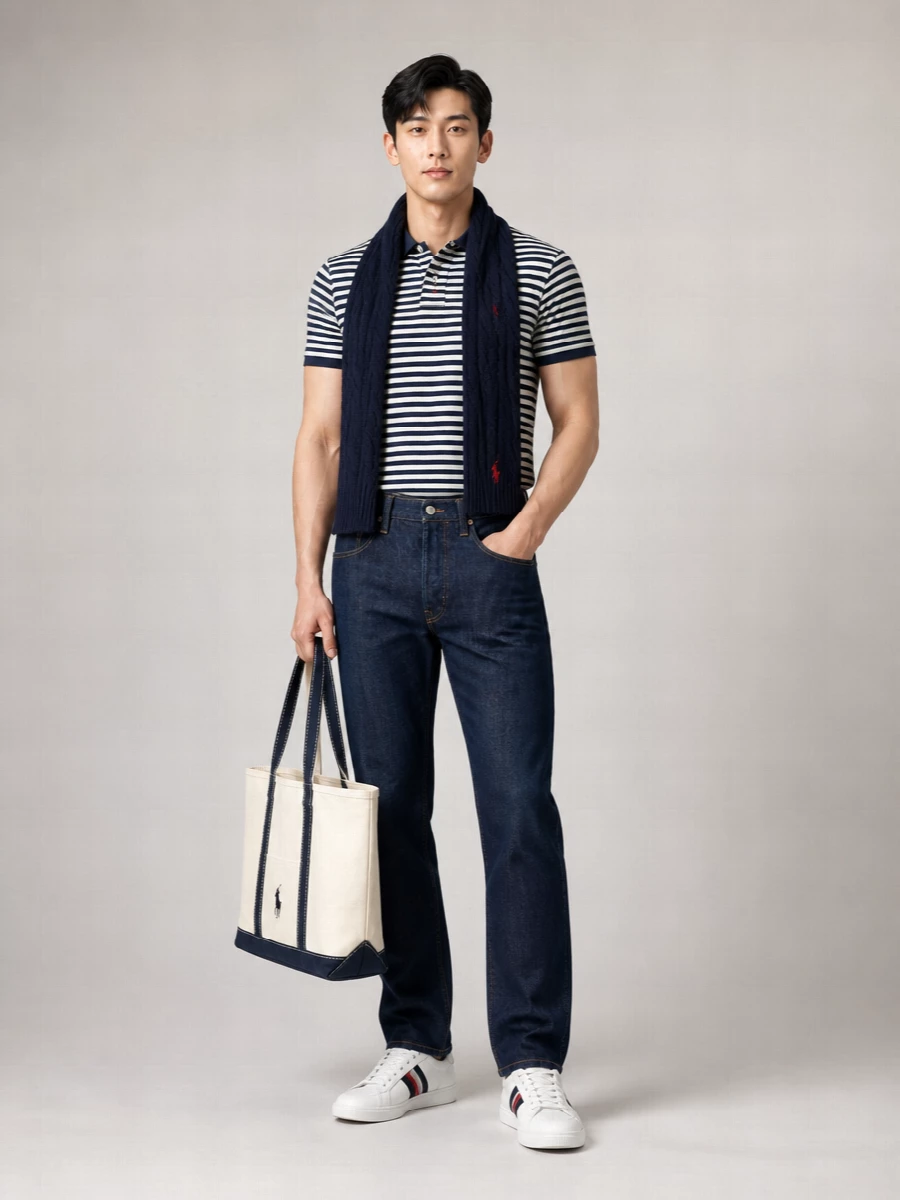 Tommy Hilfiger Leather Lace-Up Sneakers