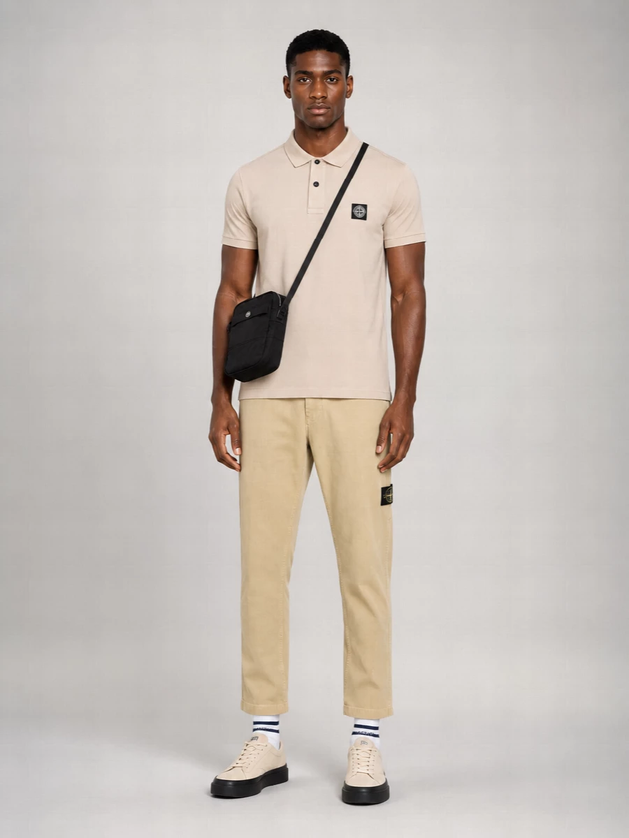 Stone Island Piqué Polo Shirt