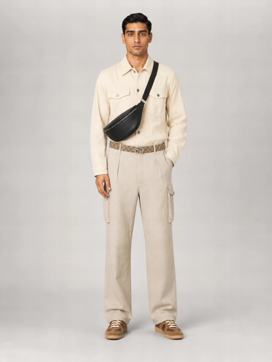 Gucci Leather Reversible Belt