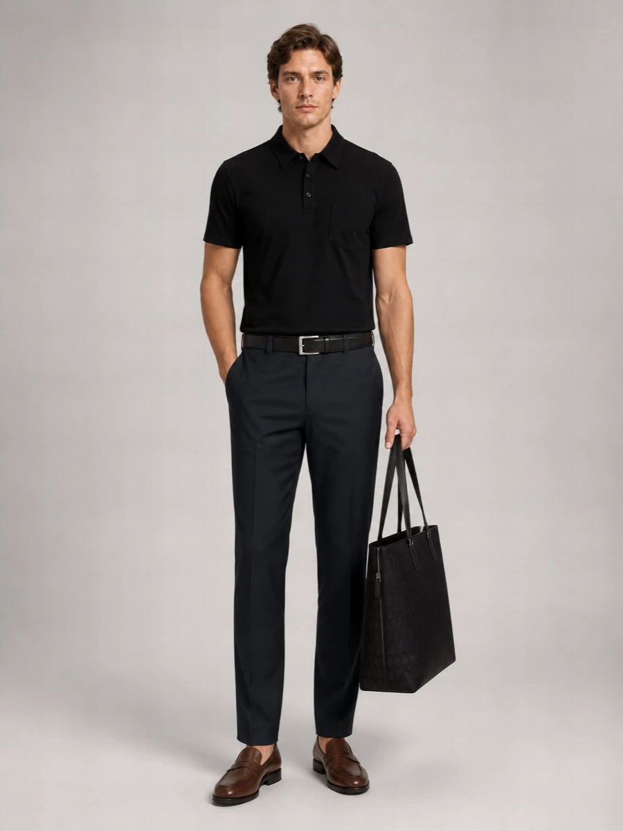 Pt Torino Linen Cotton Low-Rise Cropped Straight-Leg Trousers