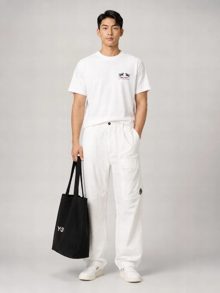 Y-3 Logo Canvas Tote Bag