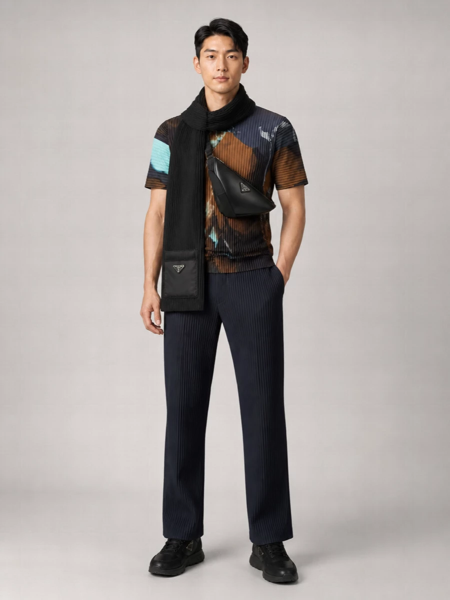 Homme Plisse Issey Miyake Polyester T-Shirt