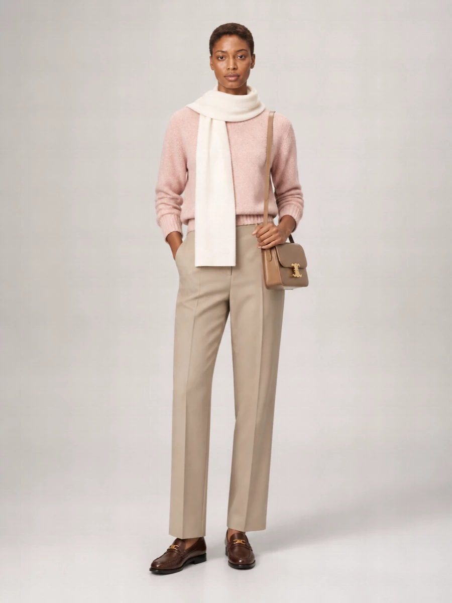 Celine Wool Round Neck Sweater