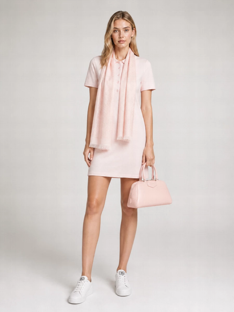 Burberry Cotton Short-Sleeve Polo Knee-Length Dress
