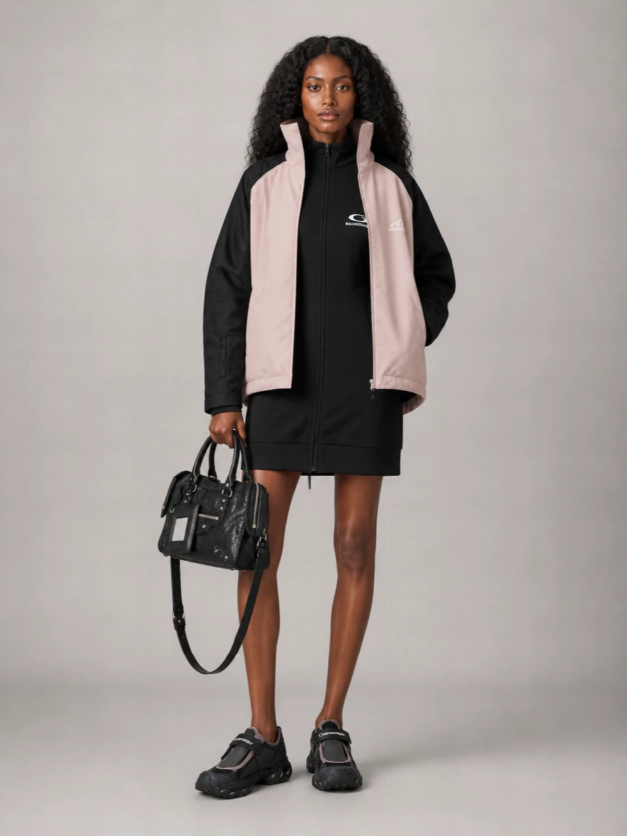 Balenciaga padded hooded ski parka