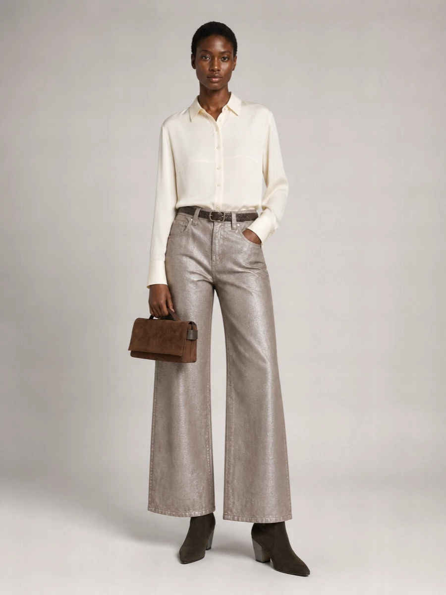 Brunello Cucinelli Monili Suede Clutch Bag