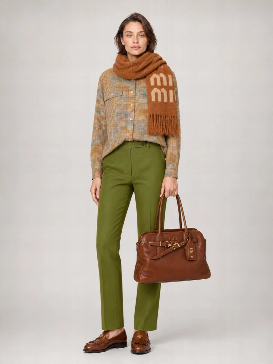Miu Miu Mohair Blend Knitted Scarf