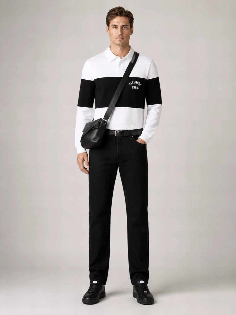 Givenchy cotton long-sleeve polo shirt