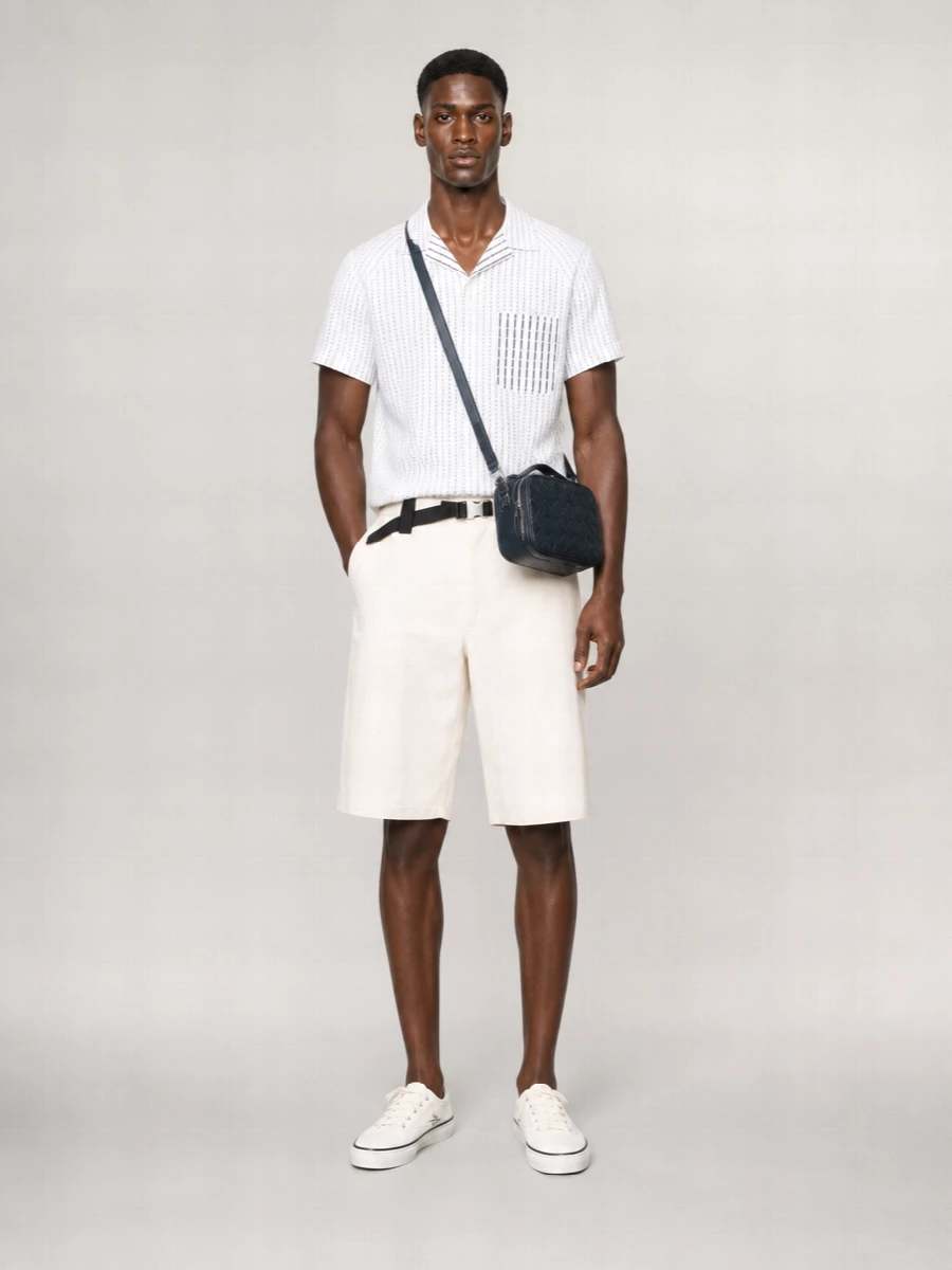 Jacquemus Striped Logo-Print Shirt